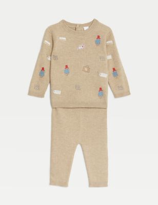 2pc Paddington™ Knitted Outfit (7lbs-1 Yrs)