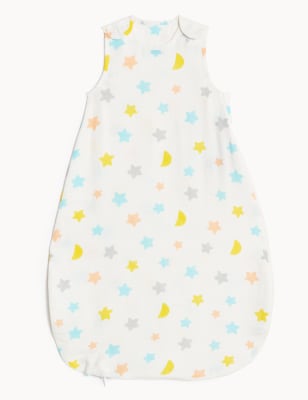 

Unisex,Boys,Girls M&S Collection Pure Cotton Star 1.0 Tog Sleeping Bag (0-3 Yrs) - Ivory Mix, Ivory Mix