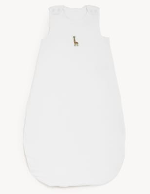 

Saco de dormir 100% algodón con resistencia térmica de 1,5 tog con diseño de jirafas (0-3 años) - White, White