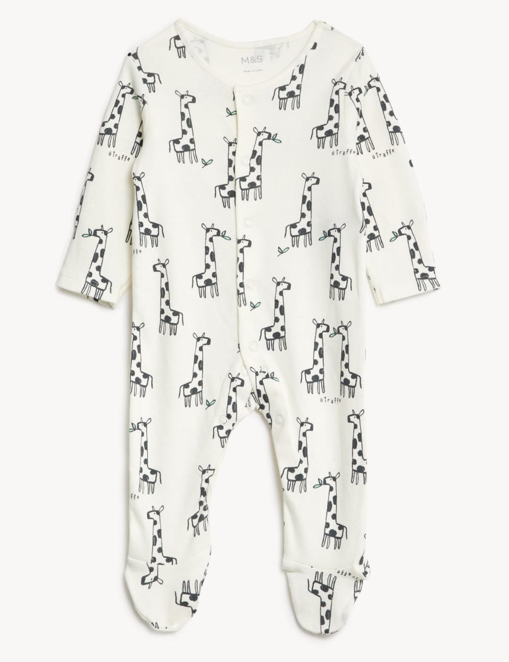 3pk Pure Cotton Animal Print Sleepsuits (0-3 Yrs) image 3