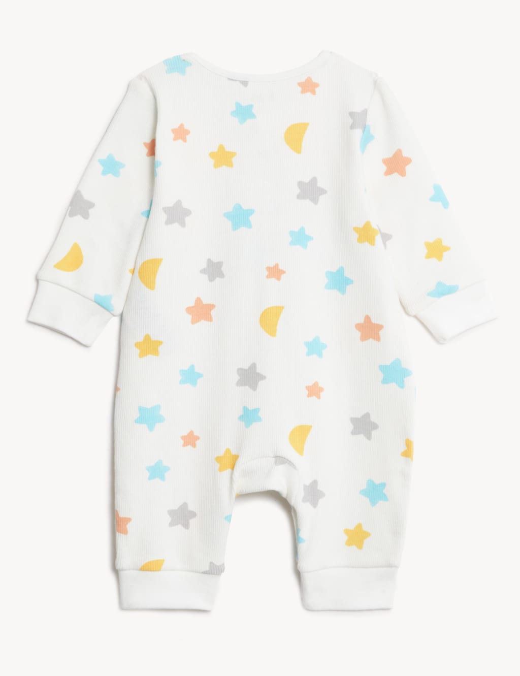 2pk Cotton Rich Stars Sleepsuits (6½lbs-3 Yrs) image 2