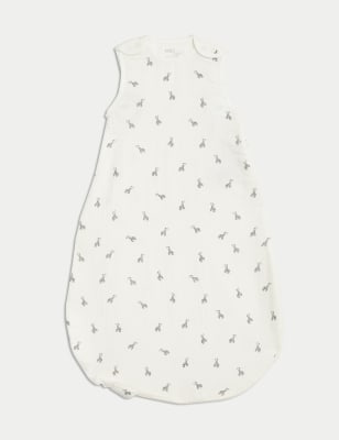 

Unisex,Boys,Girls M&S Collection Pure Cotton Giraffe 0.5 Tog Sleeping Bag (0-3 Yrs) - White Mix, White Mix