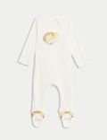 Pack de 2 pijamas para bebé 100% algodón con estampado de leones (0-3&nbsp;años)