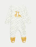 2 件装纯棉长颈鹿图案连身睡衣（6.5 磅 - 3 岁）