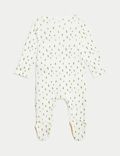 2pk Pure Cotton Giraffe Sleepsuits (6½lbs-3 Yrs)