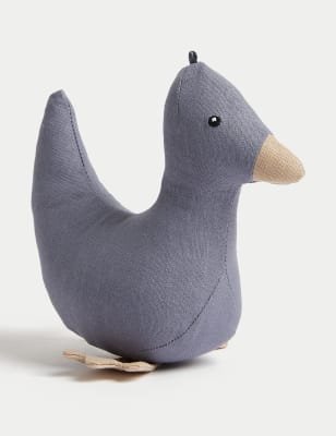 

Unisex,Boys,Girls M&S Collection Linen Rich Duck Toy - Slate Blue, Slate Blue