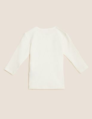 

Unisex,Boys,Girls M&S Collection Cotton Rich Teddy Ribbed Top (7lbs - 12 Mths) - Ivory Mix, Ivory Mix