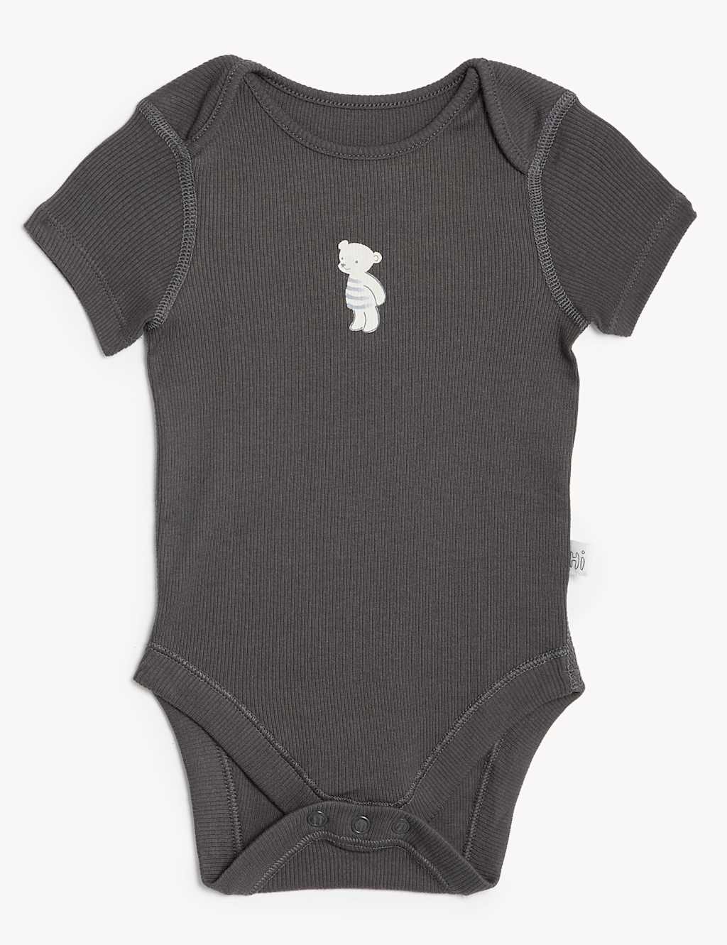 5pk Cotton Rich Bodysuits (0-3 Yrs) image 6