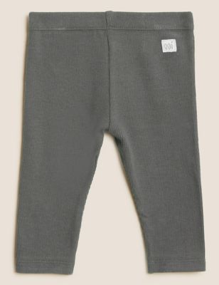 

Unisex,Boys,Girls M&S Collection Cotton Rich Leggings (7lbs-12 Mths) - Dark Graphite, Dark Graphite