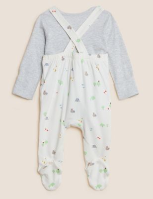 

Unisex,Boys,Girls M&S Collection 2pc Pure Cotton Bunny Print Outfit (7lbs - 12 Mths) - Cream Mix, Cream Mix