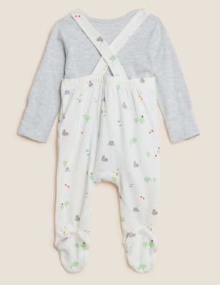 

Unisex,Boys,Girls M&S Collection 2pc Pure Cotton Bunny Print Outfit (7lbs - 12 Mths) - Cream Mix, Cream Mix