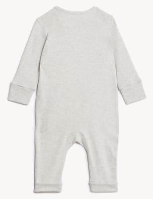 

Unisex,Boys,Girls M&S Collection Pure Cotton I Love Daddy Slogan Sleepsuit (7lbs - 12 Mths) - Grey Marl, Grey Marl