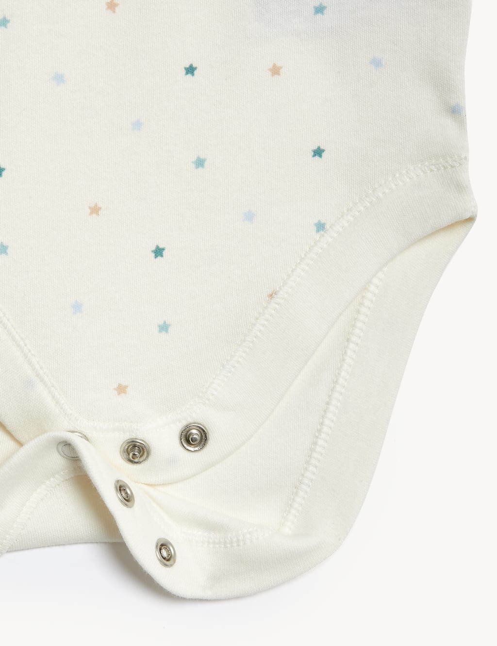 3pk Pure Cotton Star Print Bodysuits (6 1/2lbs-3 Yrs) image 6