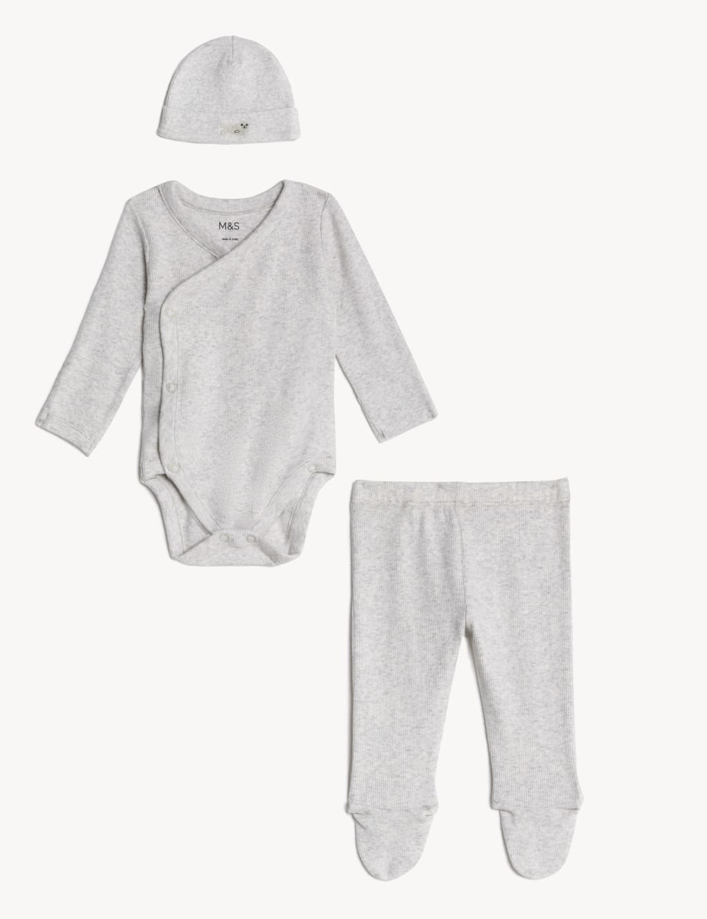 3pc Cotton Rich Outfit (0-1 Yr) image 1
