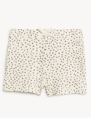 

Unisex,Boys,Girls M&S Collection Cotton Rich Spot Shorts (0-12 Mths) - Ivory Mix, Ivory Mix