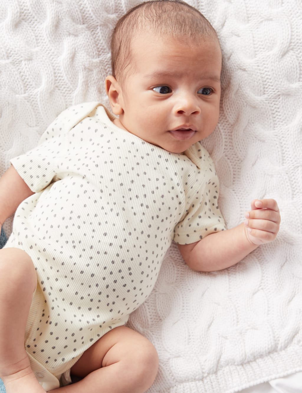 Cotton Rich Dash Print Bodysuit (0 -  1 Yrs) image 1