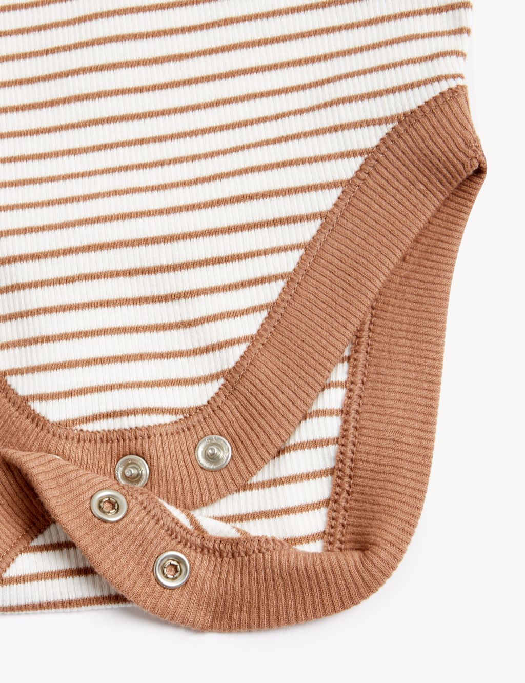 Cotton Rich Striped Bodysuit (0-1 Yrs) image 3