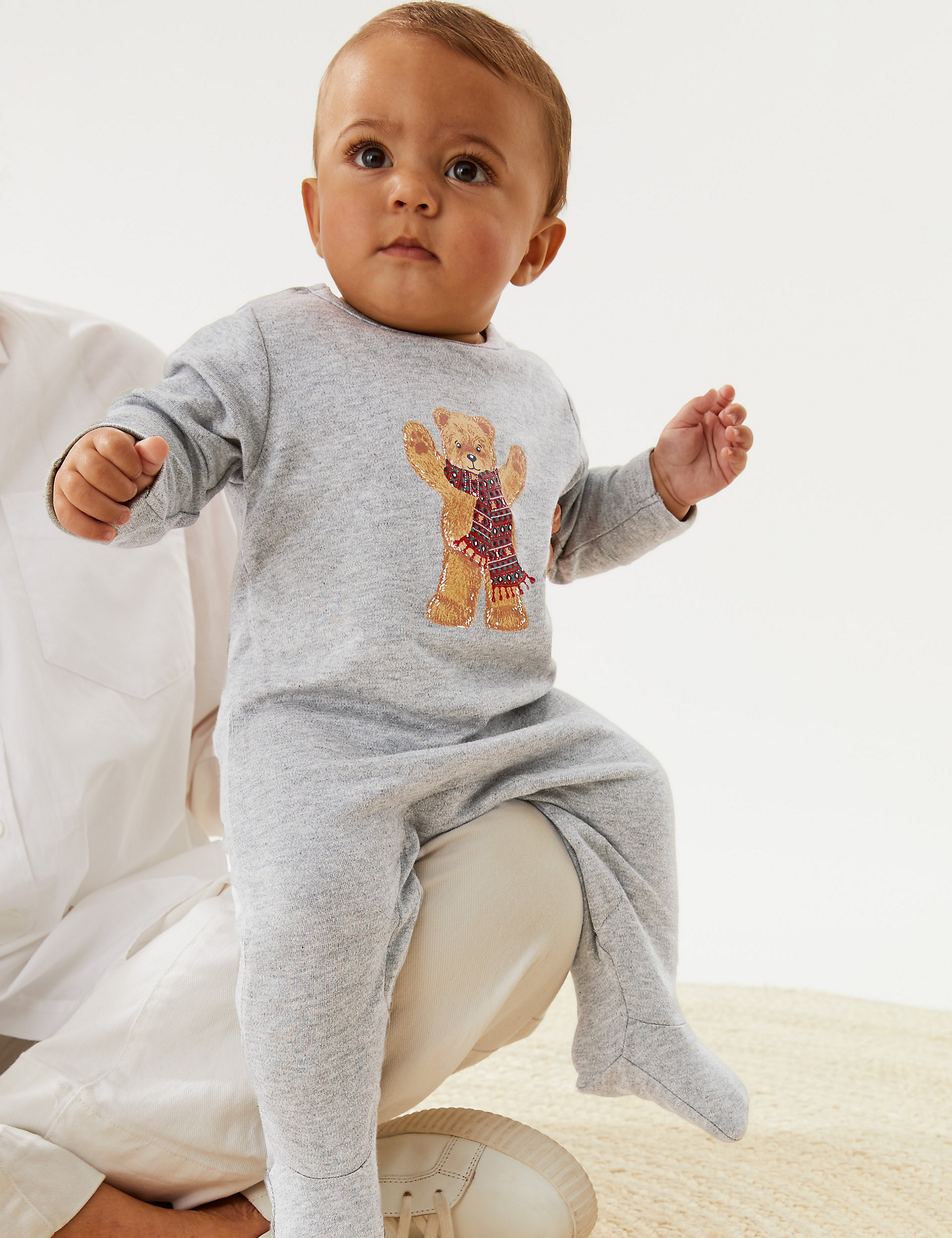 Pijama para bebé de Navidad familiar del oso Spencer (0-3&nbsp;años)