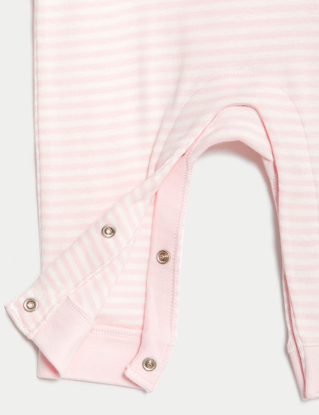 Pure Cotton Striped Animal Sleepsuit (7lbs-12 Mths) image 4