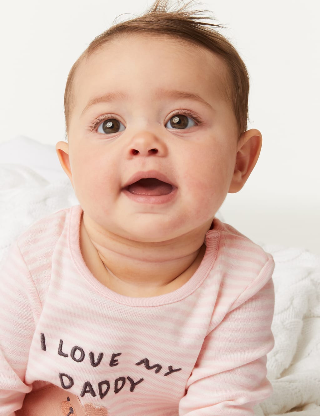 Pure Cotton Striped Animal Sleepsuit (7lbs-12 Mths) image 5