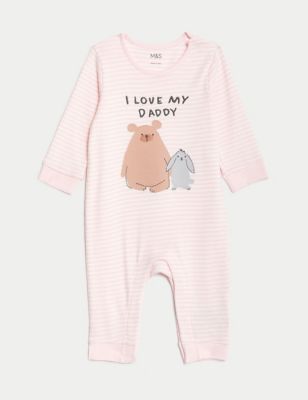 

Unisex,Boys,Girls M&S Collection Pure Cotton Striped Animal Sleepsuit (7lbs-12 Mths) - Pink Mix, Pink Mix