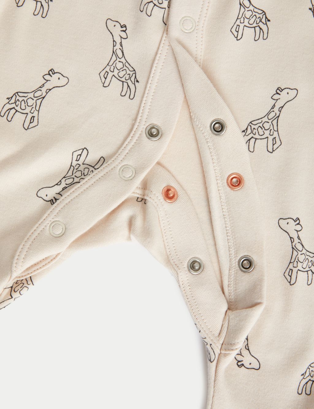2pk Pure Cotton Giraffe & Striped Sleepsuits (5lbs-3 Yrs) image 4