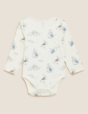 

M&S Collection Pack de 3 bodies de algodón de Perico, el conejo™ (7 lbs-3 años) - Cream Mix, Cream Mix