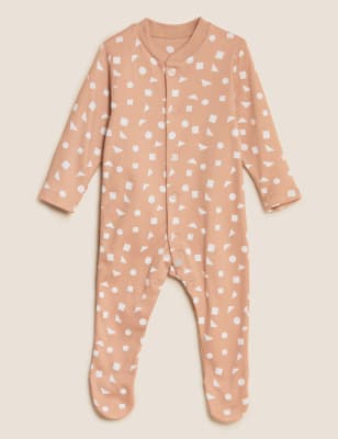 

M&S Collection Pack de 3 pijamas para bebé 100% algodón con estampado geométrico (6½ lbs-3 años) - Multi, Multi