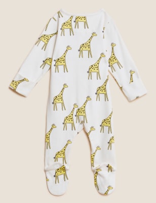 

M&S Collection Pack de 3 pijamas para bebé 100% algodón con diseño de animales (6½ lbs-3 años) - Multi, Multi