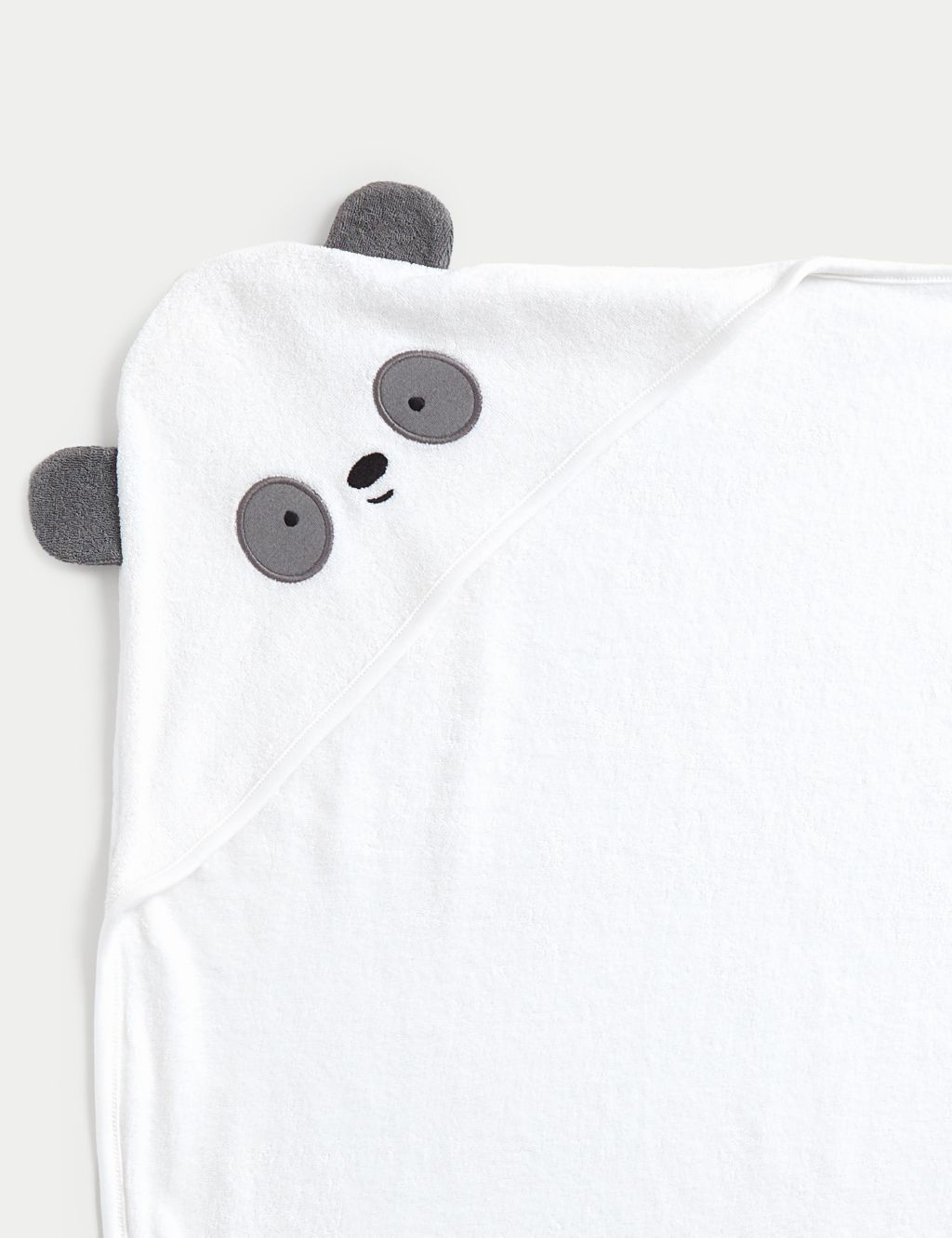 Cotton Rich Panda Hooded Towel image 2