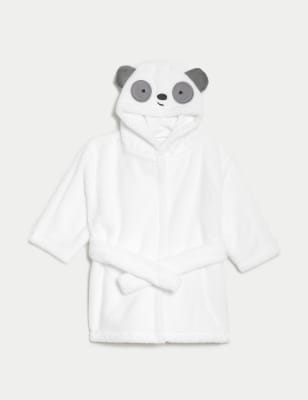 

Unisex,Boys,Girls M&S Collection Pure Cotton Panda Hooded Robe (7lbs-3 Yrs) - White Mix, White Mix