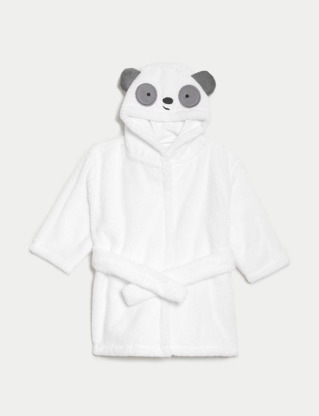 Pure Cotton Panda Hooded Dressing Gown (7lbs-3 Yrs) image 1