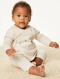 2pc Pure Cotton Knitted Bear Outfit (7lbs-1 Yrs)