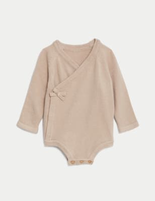 

Unisex,Boys,Girls M&S Collection Pointelle Bodysuit (7lbs-1 Yrs) - Biscuit, Biscuit