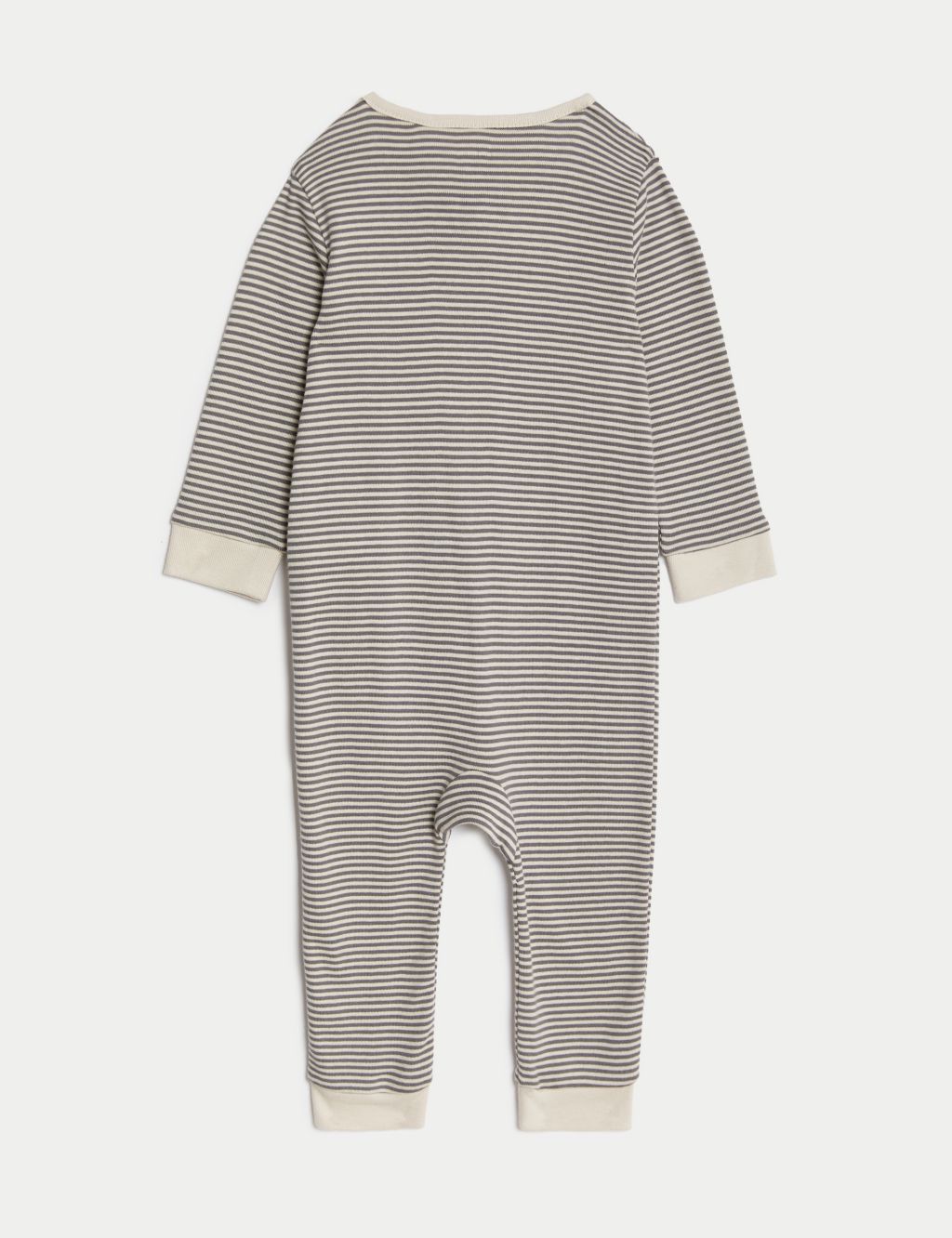 Pure Cotton Striped Sleepsuit (7lbs-1 Yrs) image 2