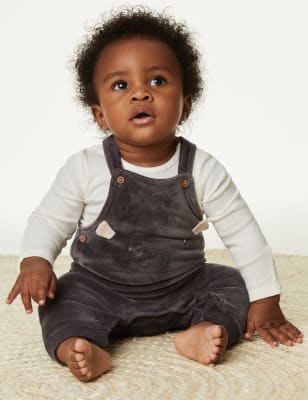 Baby hot sale black dungarees