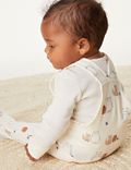 2pc Pure Cotton Animal Dungarees Outfit (7lbs-1 Yrs)