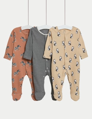 Marks and best sale spencer baby sleepsuits