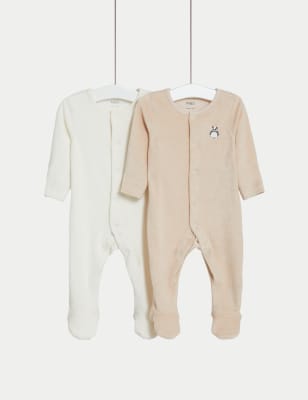 Marks and best sale spencer baby sleepsuits