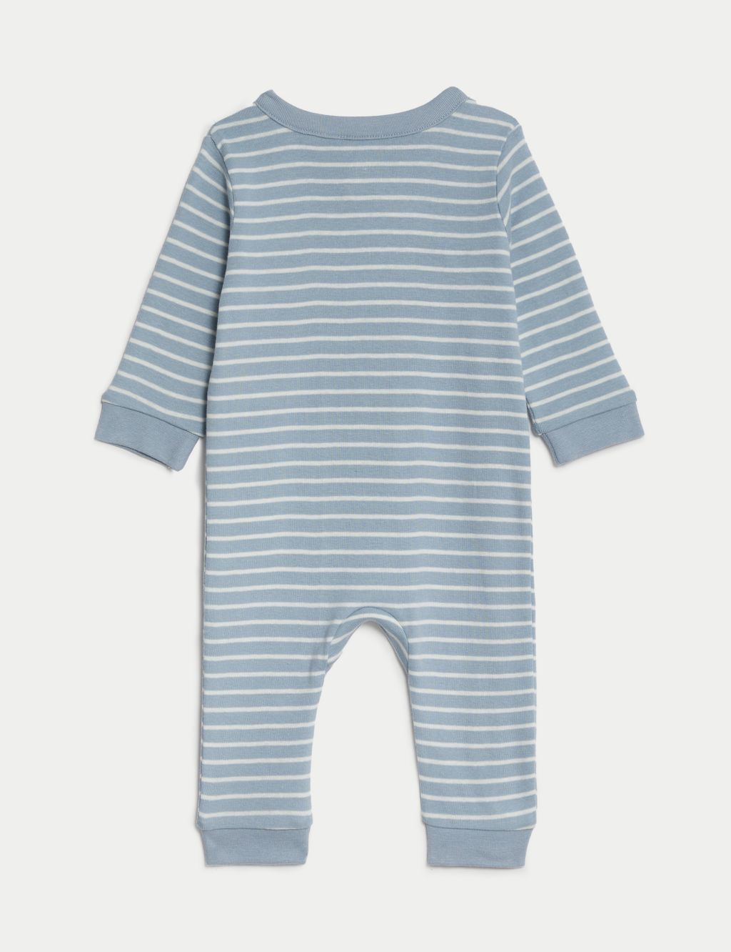 3pk Pure Cotton Striped Sleepsuits (6½lbs-3 Yrs) image 3