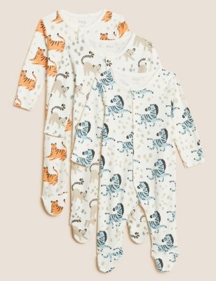 Pack de 3 pijamas para bebé 100% algodón con diseño de lbs-3 años) | M&S ES