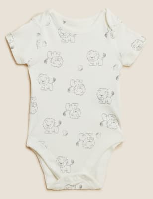 

Unisex,Boys,Girls M&S Collection 7pk Pure Cotton Lion Bodysuits (5lbs - 3 Yrs) - Grey Mix, Grey Mix