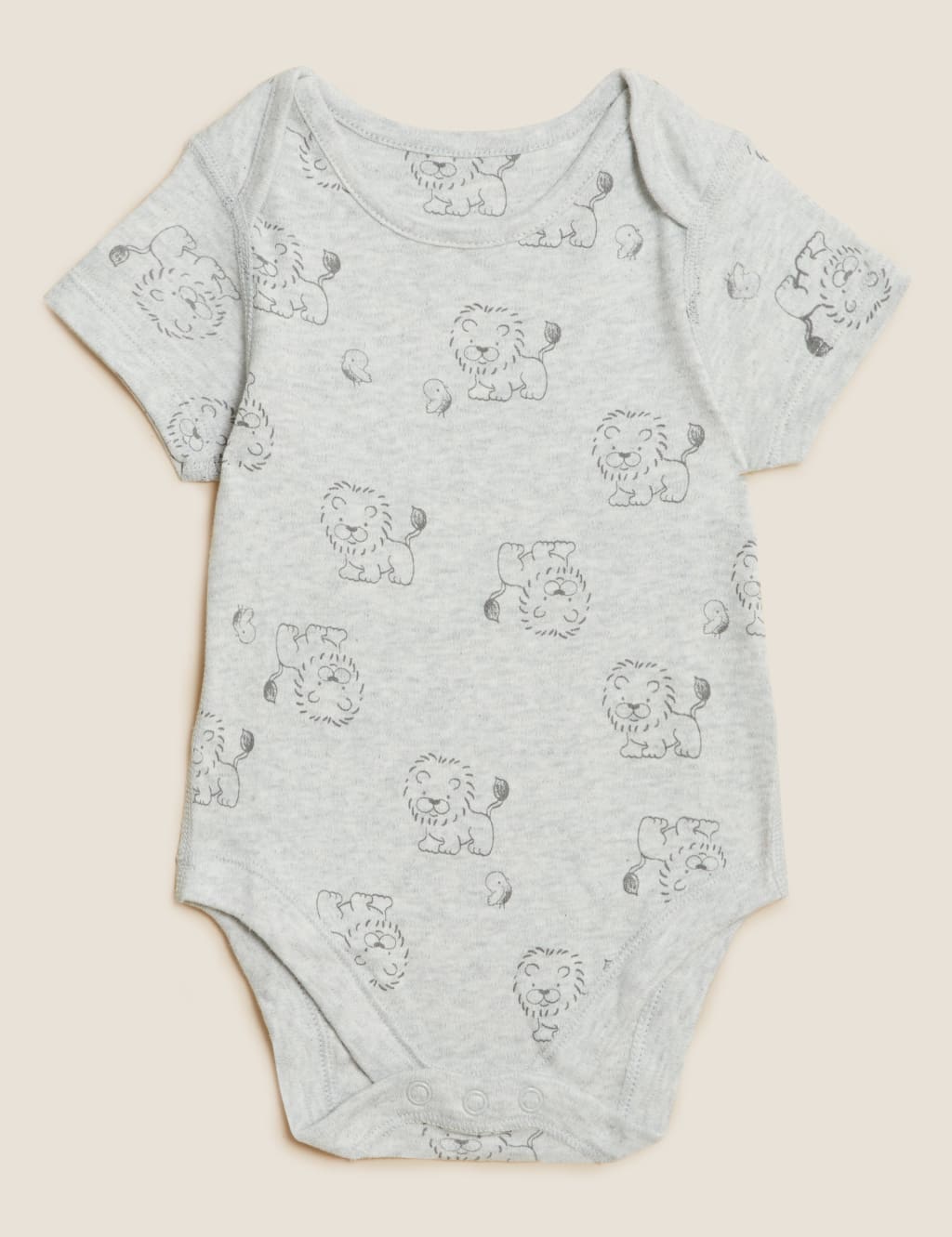 7pk Pure Cotton Lion Bodysuits (5lbs - 3 Yrs) image 5