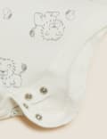 7pk Pure Cotton Lion Bodysuits (5lbs - 3 Yrs)
