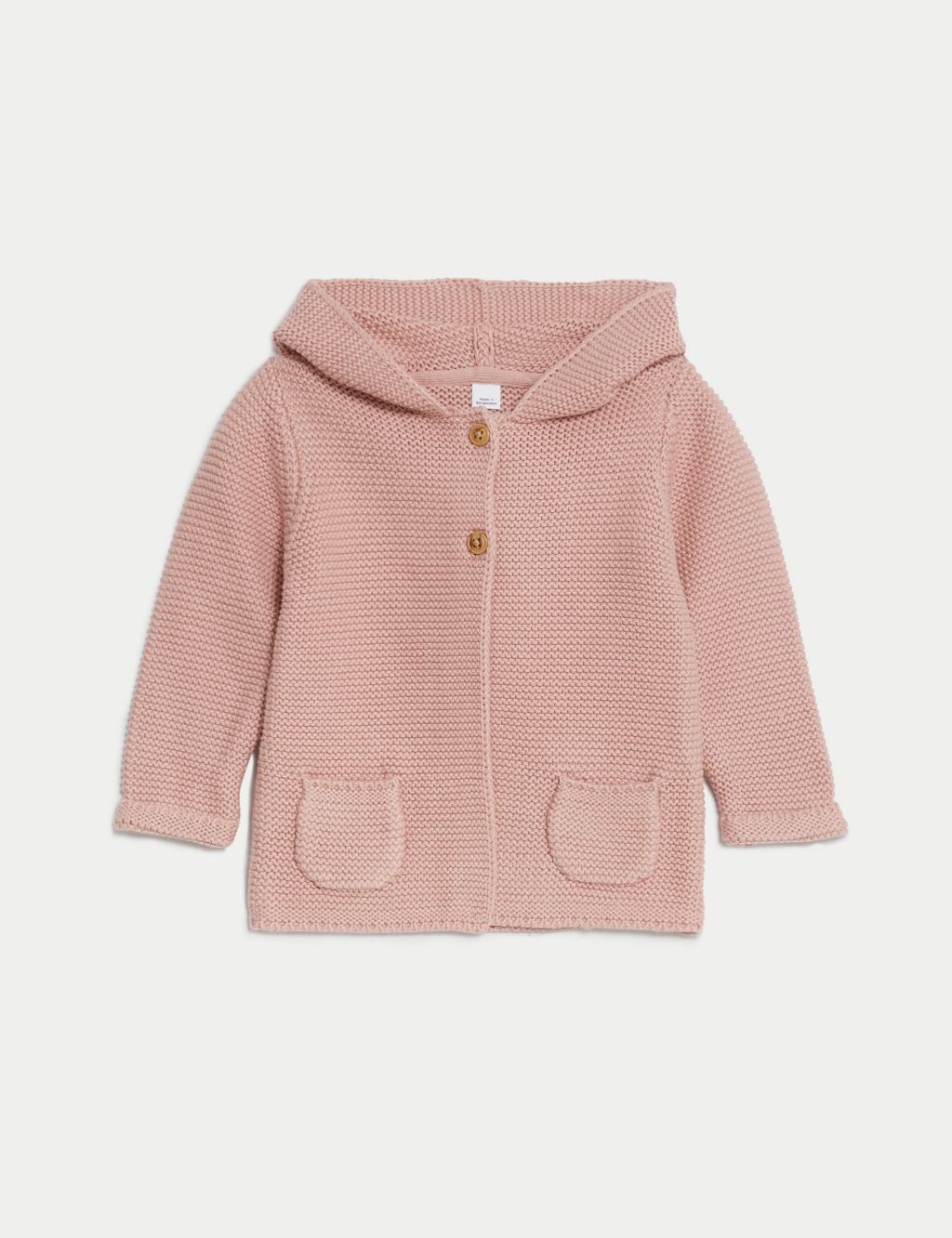Pure Cotton Hooded Cardigan (7lbs-3 Yrs) image 1