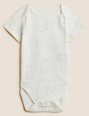 

Unisex,Boys,Girls M&S Collection 10pk Pure Cotton Patterned Bodysuits (5lbs - 3 Yrs) - Grey, Grey