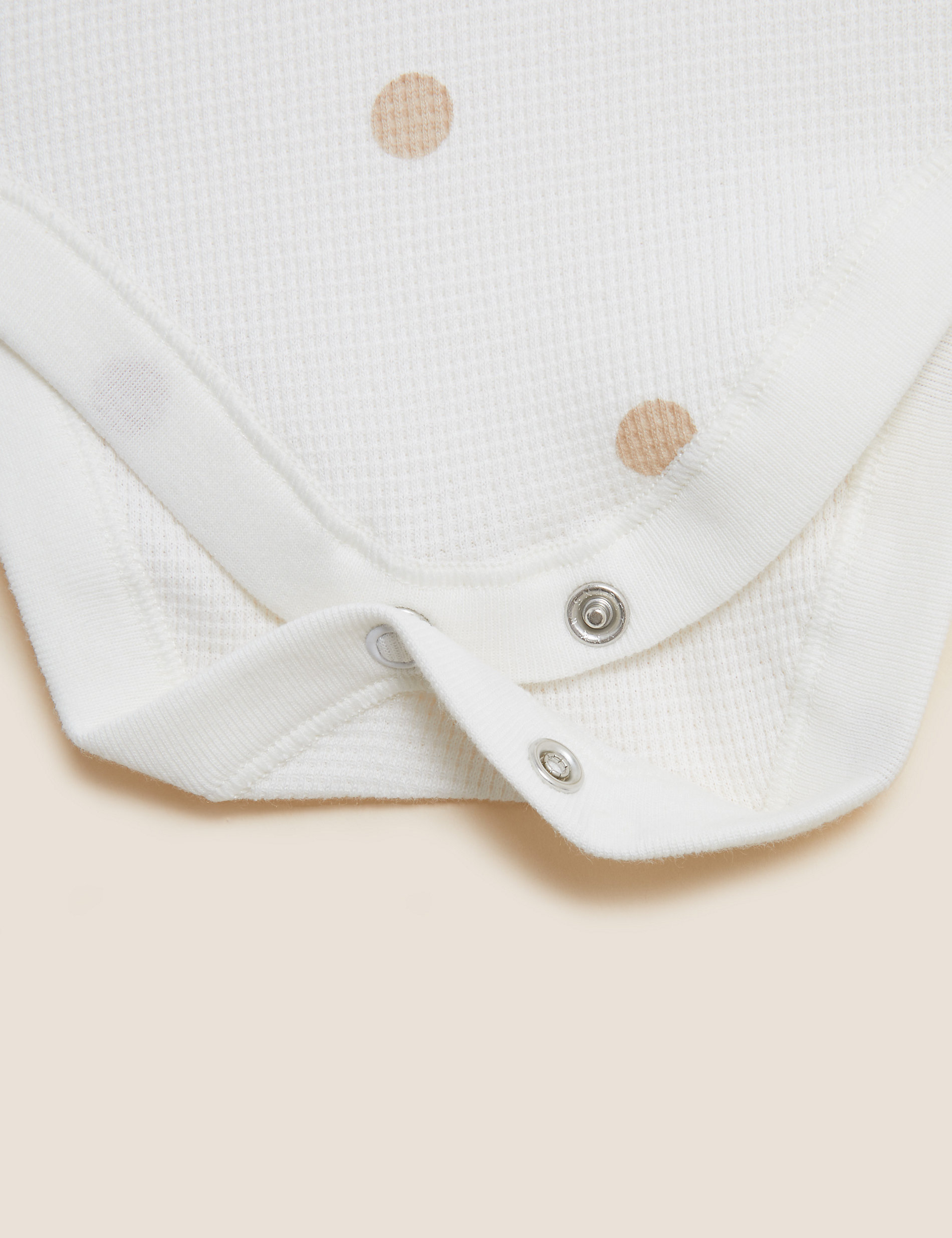 3pk Pure Cotton Spot Print Bodysuits (6½lbs-3 Yrs)