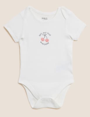 

Unisex,Boys,Girls M&S Collection 3pk Pure Cotton Fruit Bodysuits (61/2lbs - 3 Yrs) - Multi, Multi