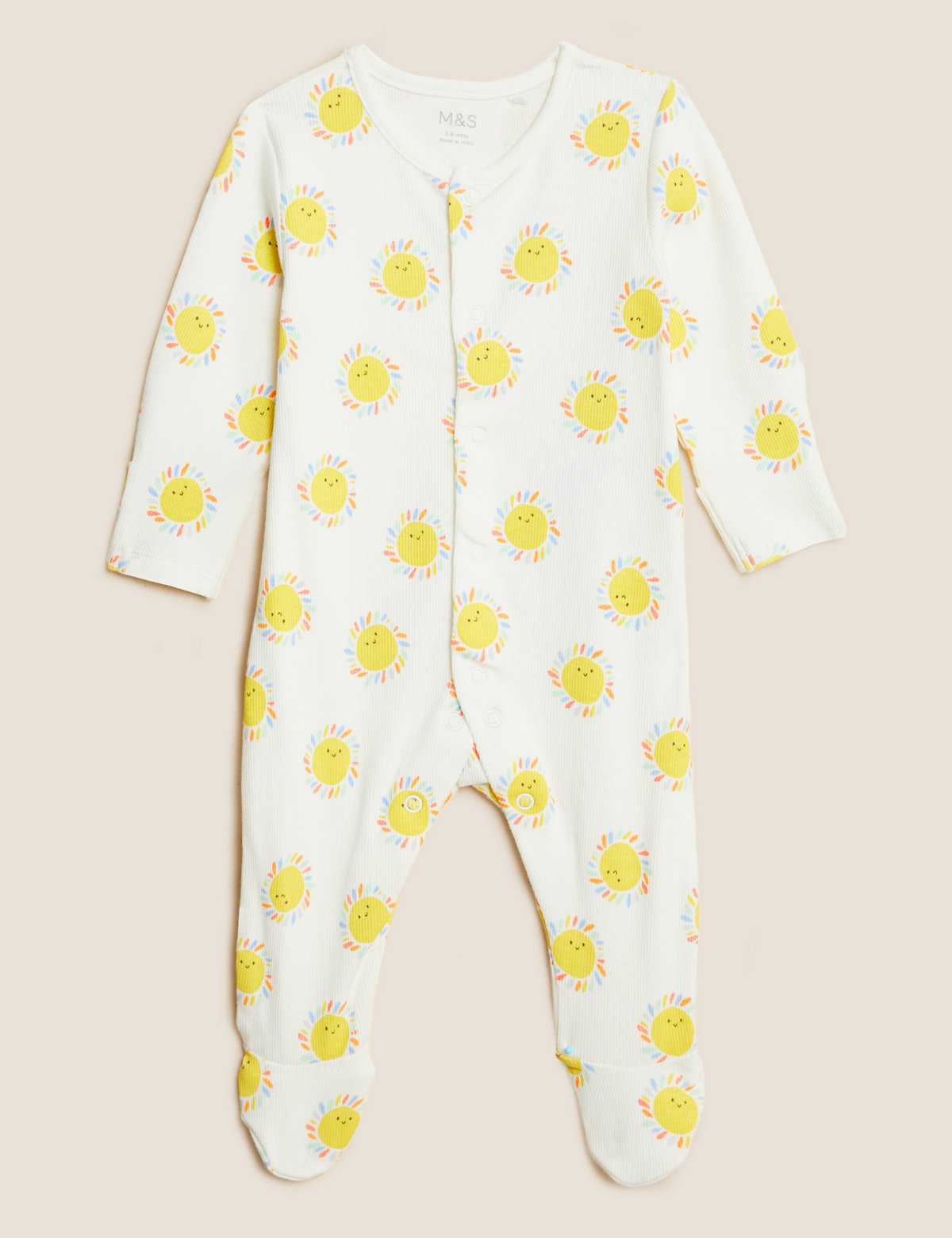 3pk Cotton Rich Printed Sleepsuits
