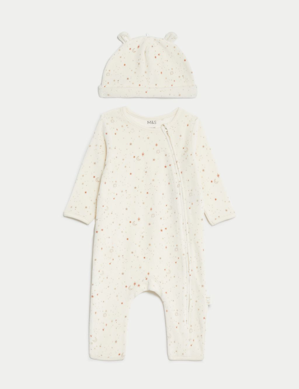 2pc Cotton Rich Moon & Star Outfit (7lbs-1 Yrs) image 2